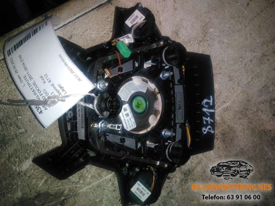 Airbag rattpute til Ford Focus 2011-2014 (Type III, Fase 1)  (34063023A130058203129|413A30160655|)
