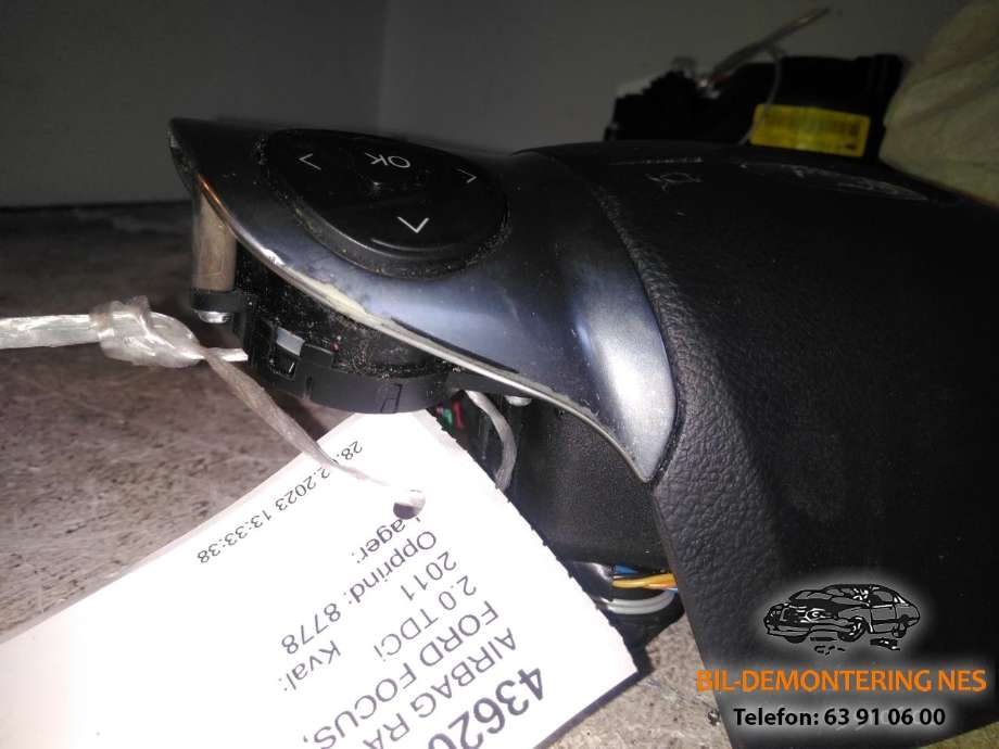 Airbag rattpute til Ford Focus 2011-2014 (Type III, Fase 1)  