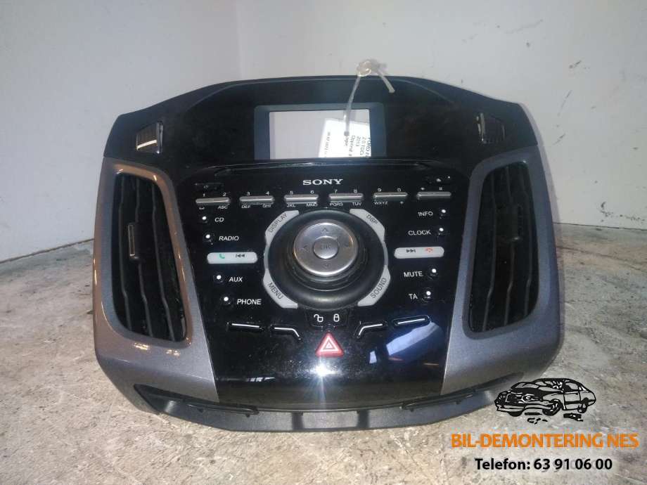 Bilstereo betjeningspanel til Ford Focus, 2011-2014 (Type III, Fase 1)  