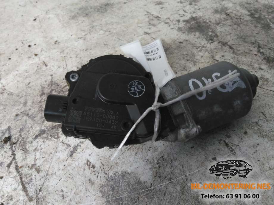 Viskermotor frontrute til Toyota Yaris, 2006-2009 (Type II, Fase 1)