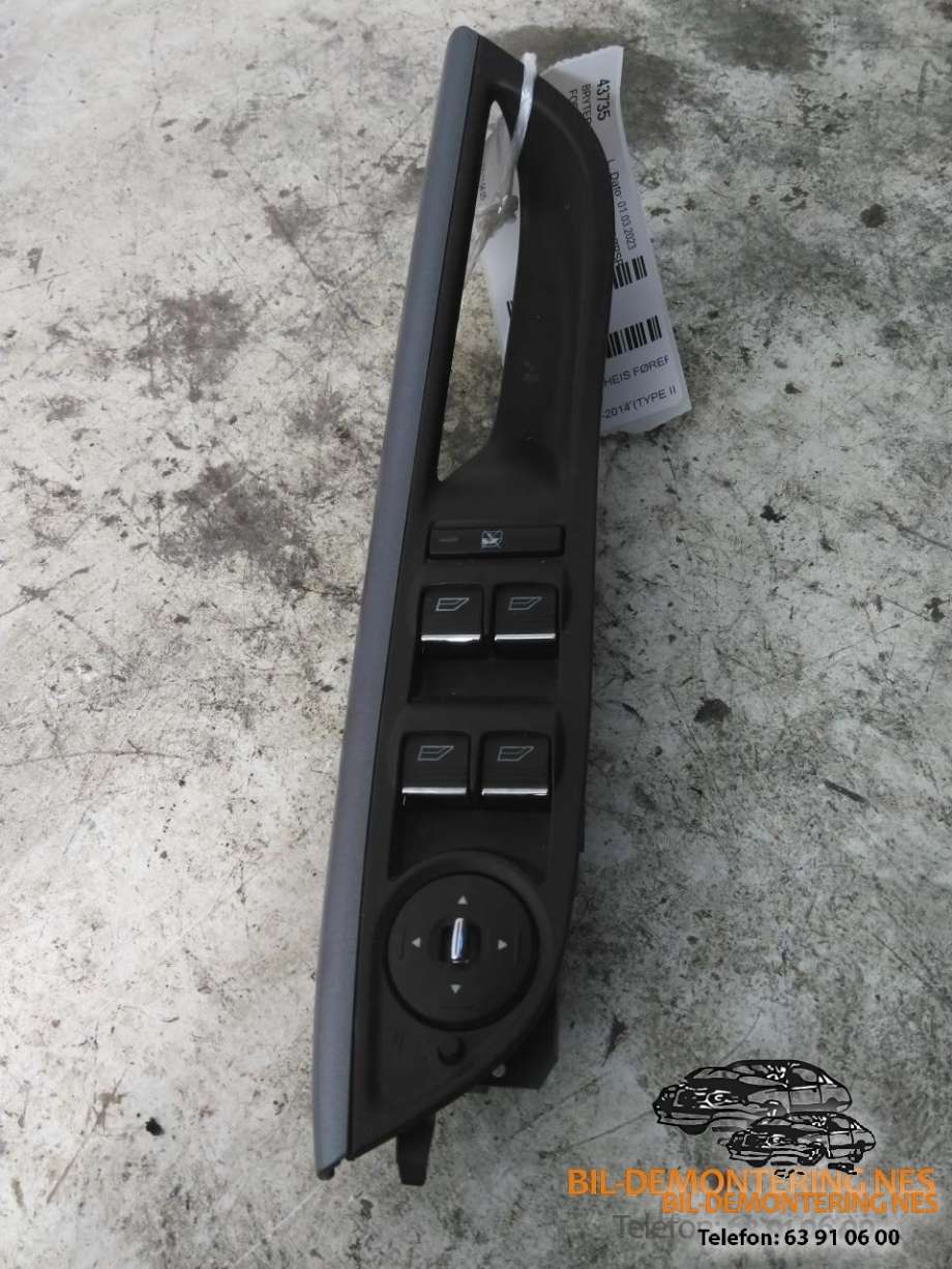 Bryter ruteheis førerdørspanel til Ford Focus, 2011-2014 (Type III, Fase 1)  
