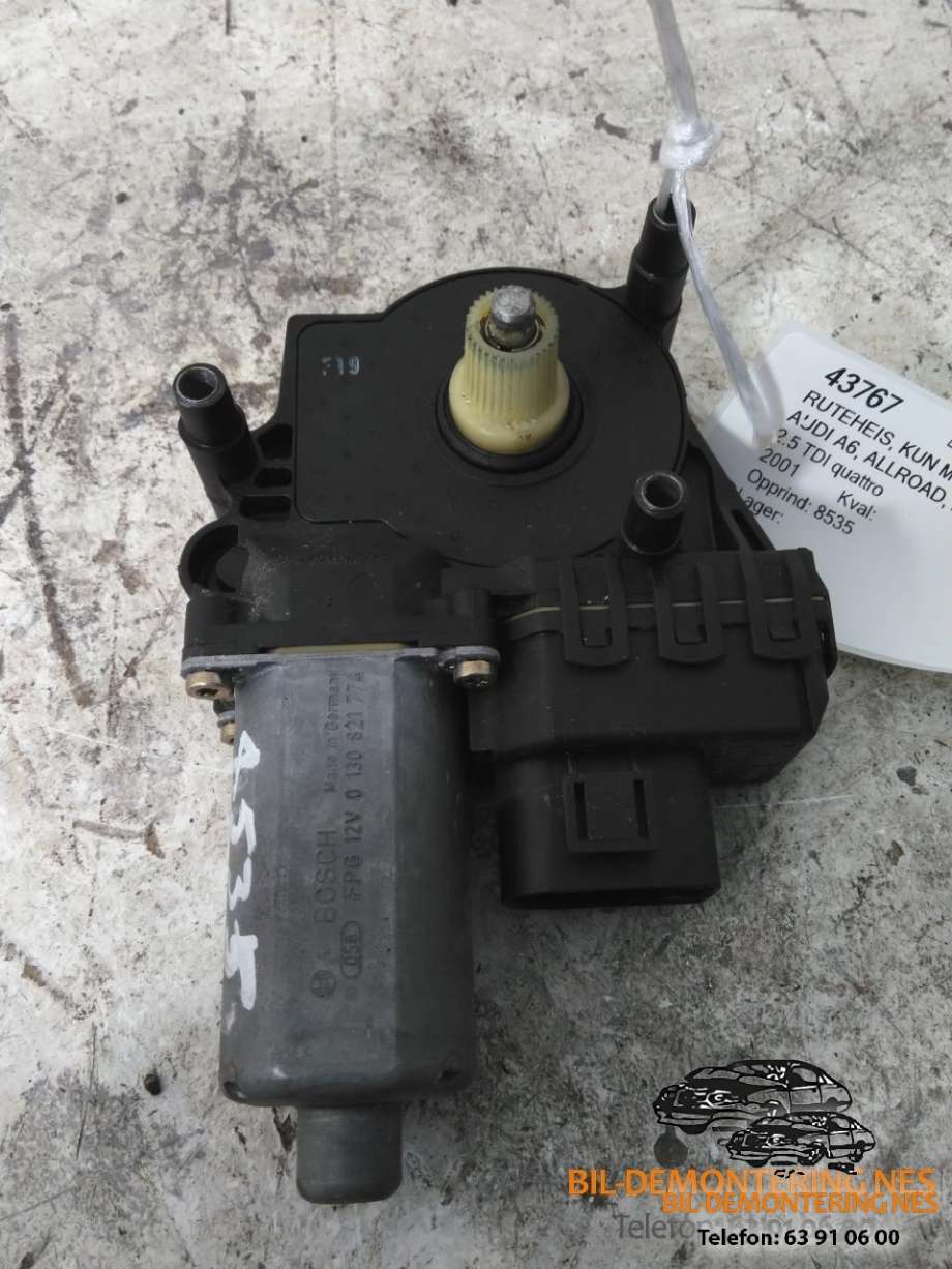 Ruteheis, kun motor, høyre foran til Audi A6, Allroad 2000-2005 (Type I) (C5) (C5) (BOSCH|0130821774|)