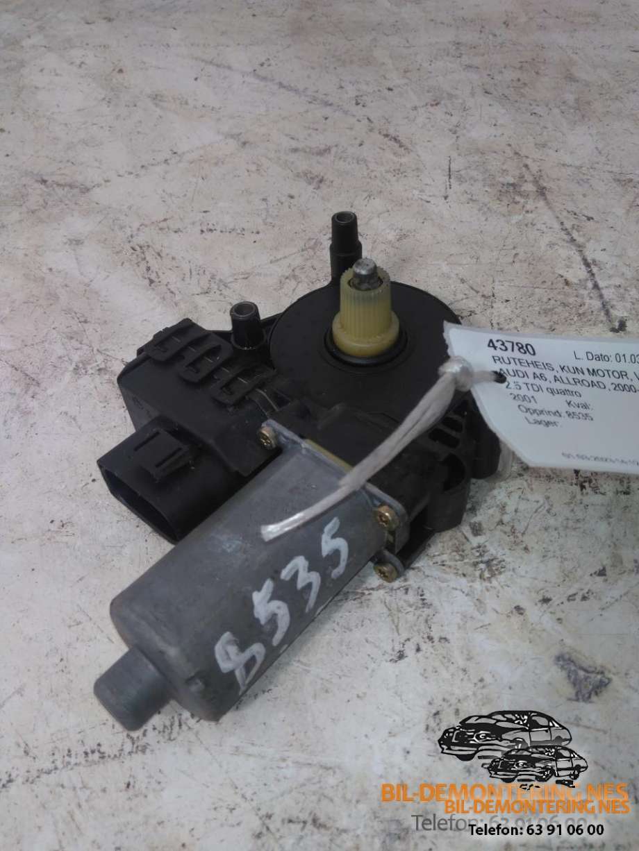 Ruteheis, kun motor, venstre foran til Audi A6, Allroad, 2000-2005 (Type I) (C5) (C5) (0130821775)