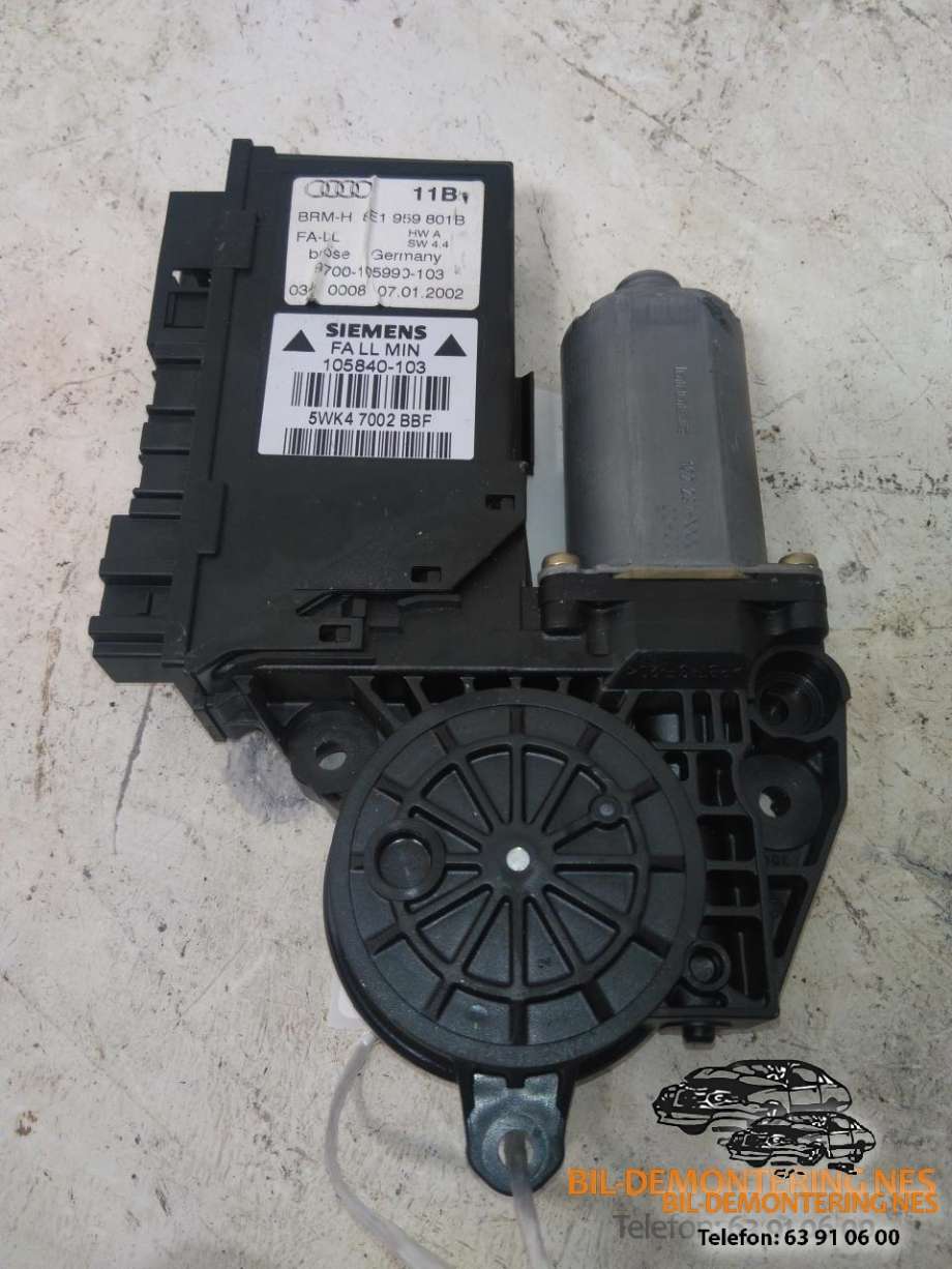 Ruteheis, kun motor, venstre foran til Audi A4 2001-2004 (Type II) (B6) (B6) (0130821765|)