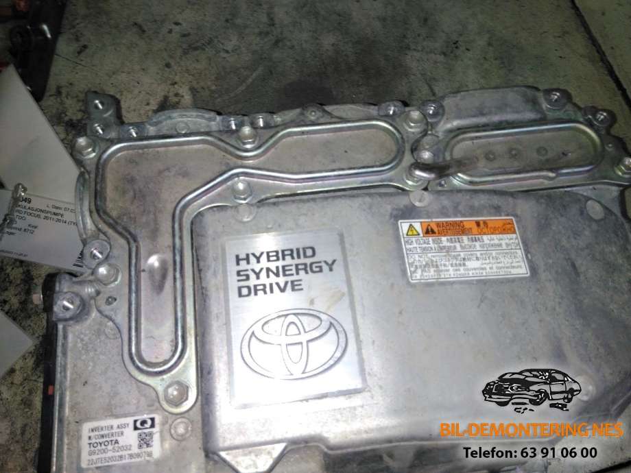 Inverter hybrid til Toyota Yaris, 2014-2020 (Type III, Fase 2)  (G920052032)