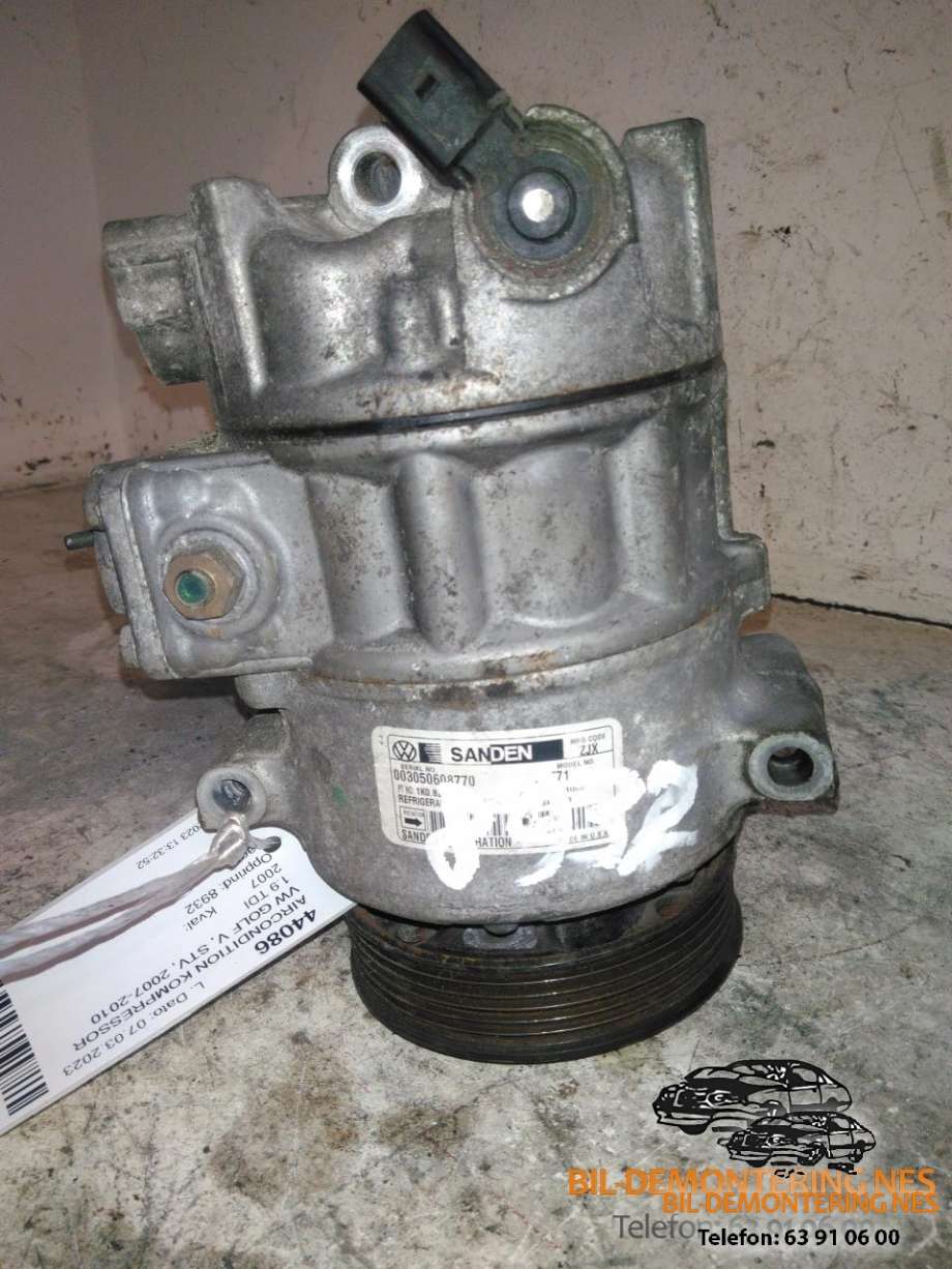 Aircondition kompressor til VW Golf V, STV 2007-2010 (JETTA) (JETTA) (003050608770|)