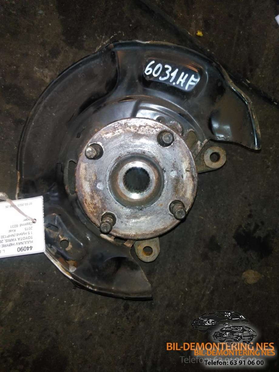 Hjulnav høyre foran til Toyota Yaris, 2012-2014 (Type III, Fase 1)  