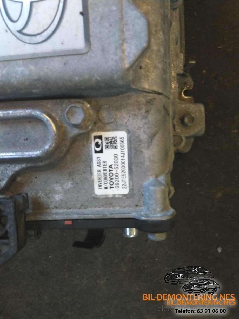 Inverter hybrid til Toyota Yaris 2012-2014 (Type III, Fase 1)  (G920052030|22JTE2030C14J100565|)