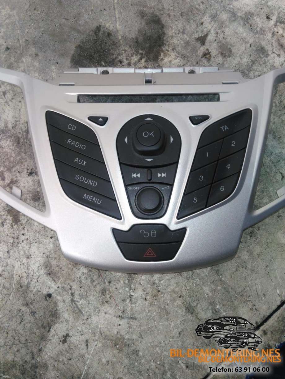 Bilstereo betjeningspanel til Ford Fiesta, 2008-2012 (Type VI, Fase 1)  