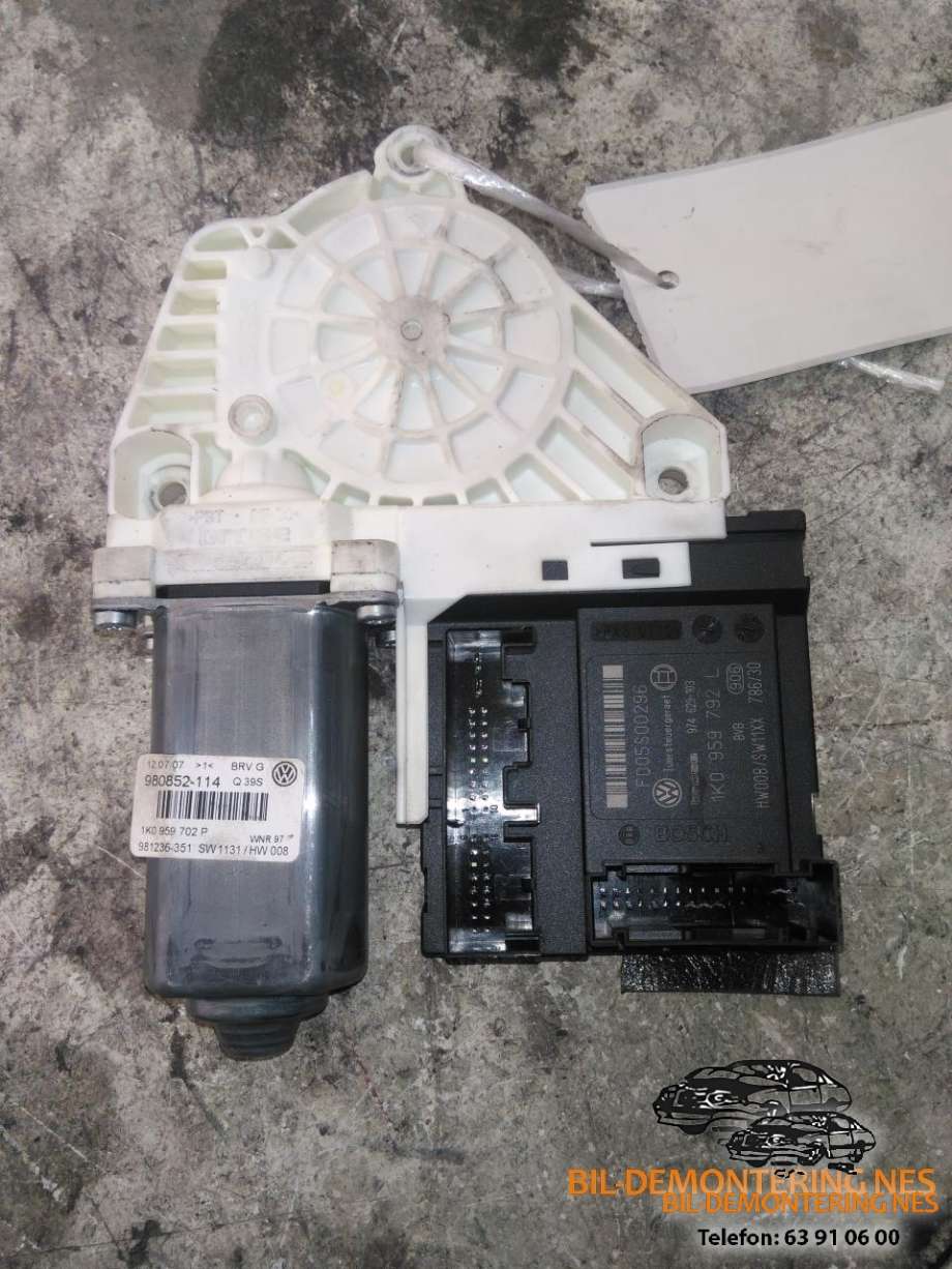 Ruteheis, kun motor, høyre foran til VW Passat 2005-2010 (B6) (B6) (1K0959792L|1K0959702P|F005S00296)