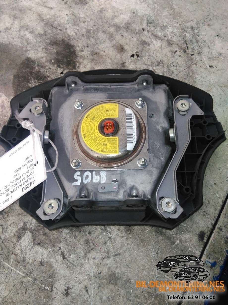 Airbag rattpute til Toyota Hiace, 2007-2012 (Fase 3)  