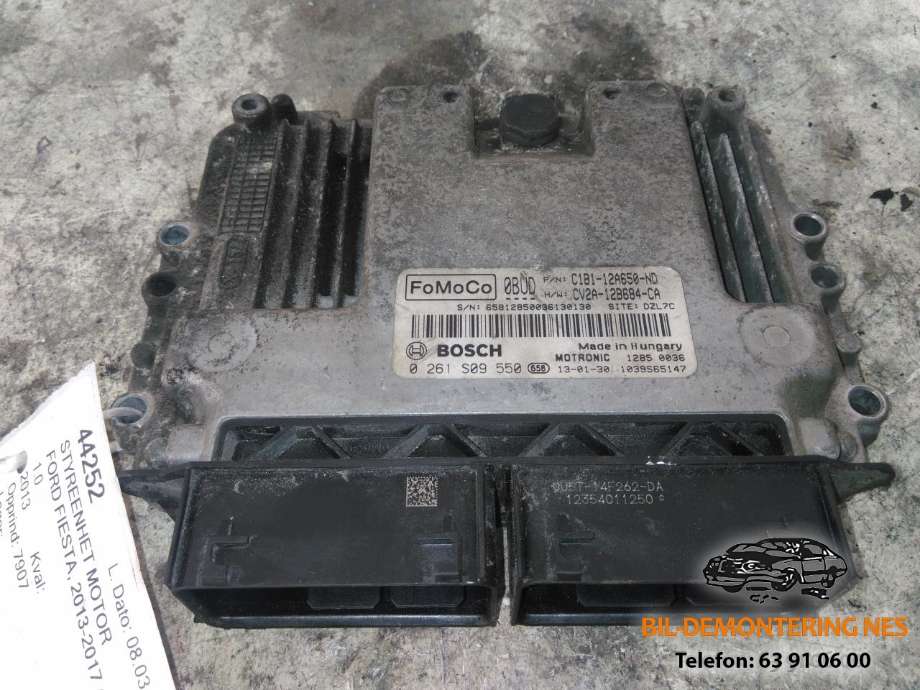 Styreenhet motor til Ford Fiesta 2013-2017 (Type VI, Fase 2)  (C1B112A650ND|0261S09550|CV2A12B684CA)