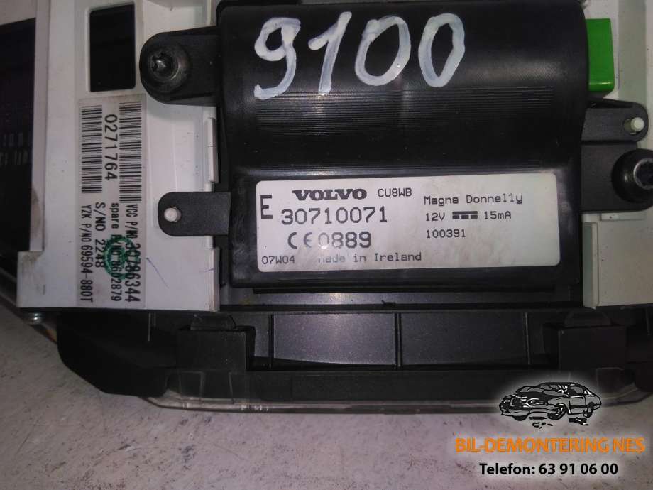 Speedometer til Volvo V50 2004-2007 (Fase 1)  (30710071|30786344|69594880T)