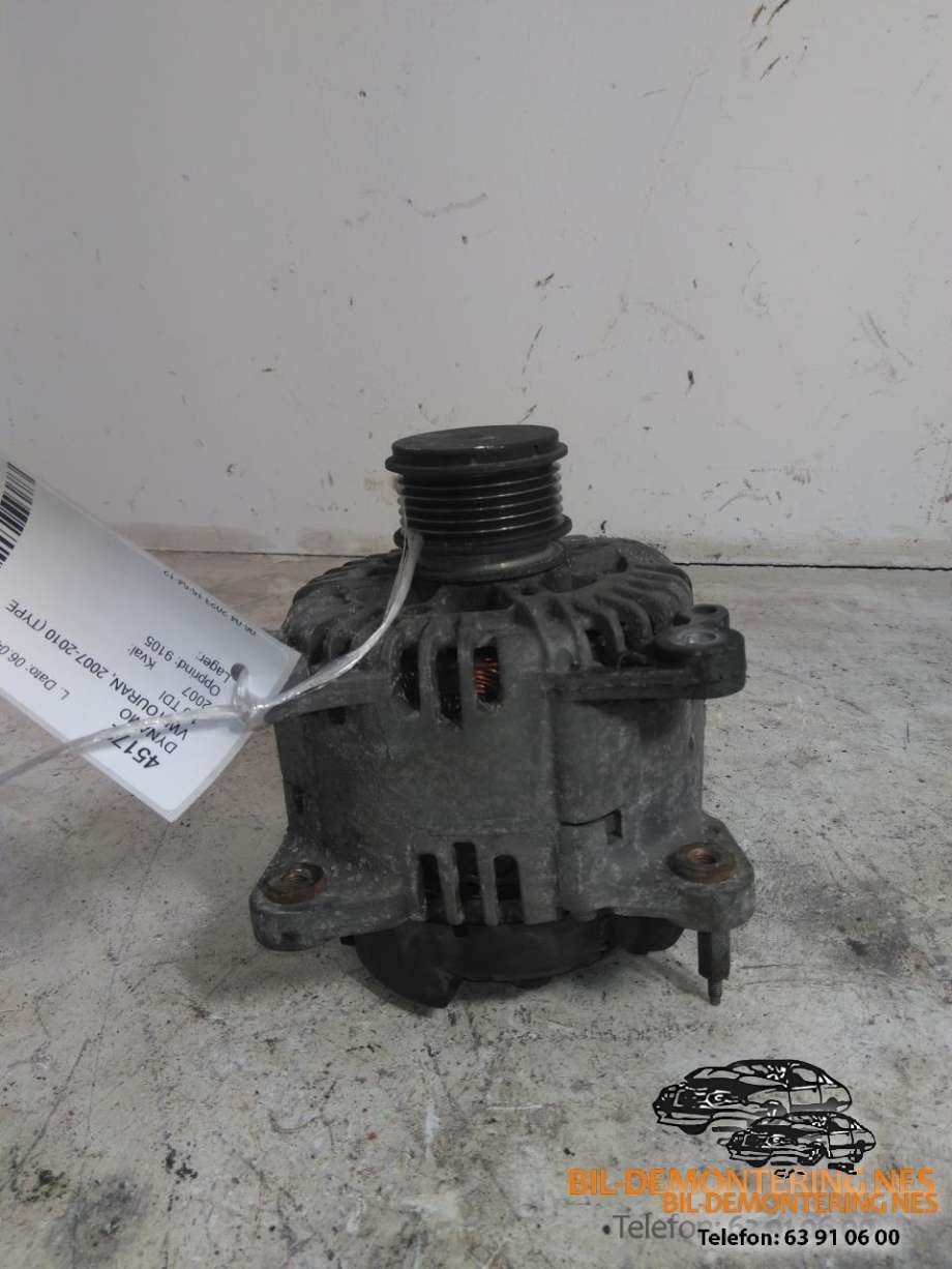 Dynamo til VW Touran, 2007-2010 (Type I, Fase 2)  (06F903023C)