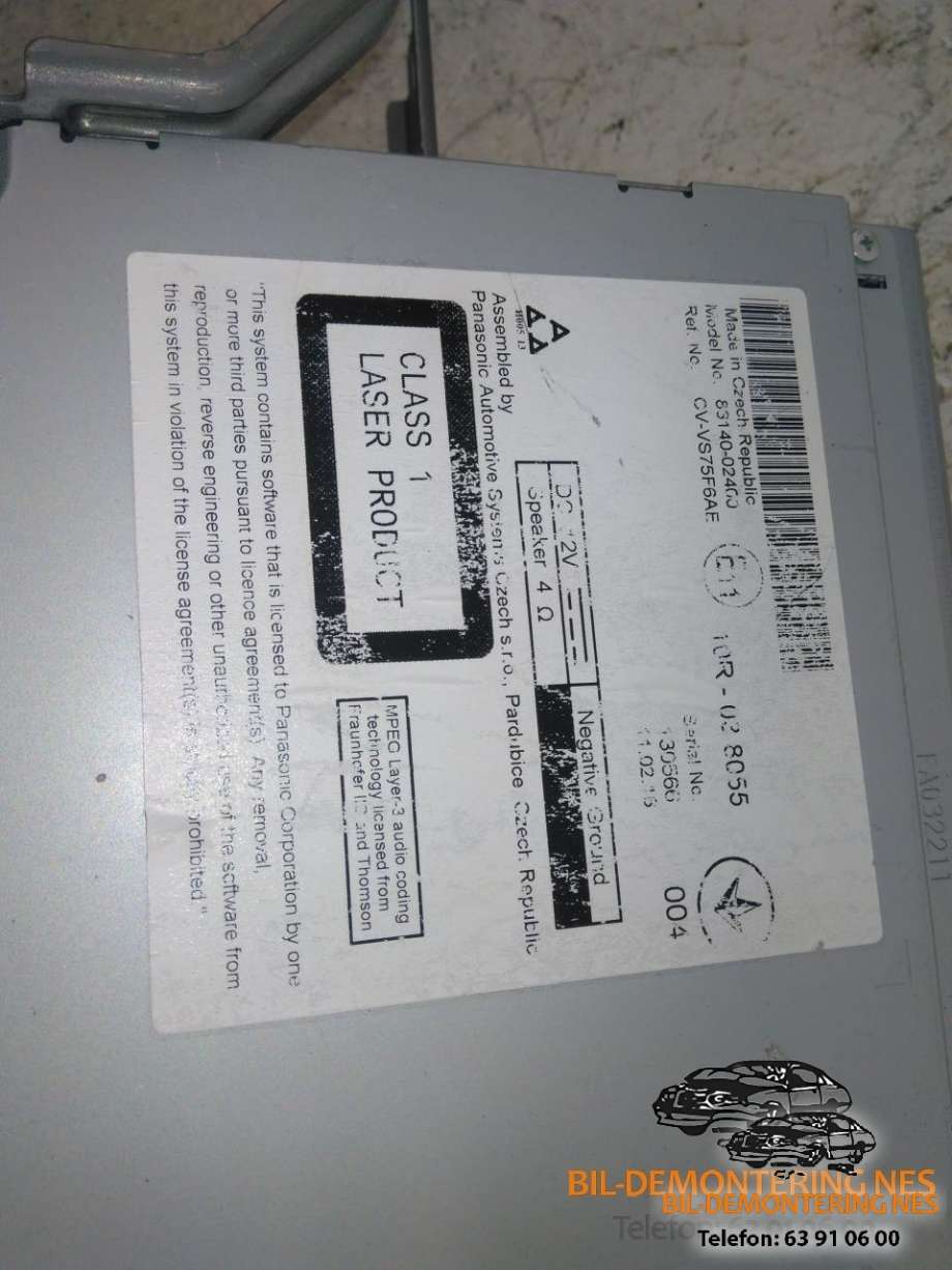 Bilstereo navigasjon til Toyota Prius 2016-2023 (Type IV) (combi) (combi) 