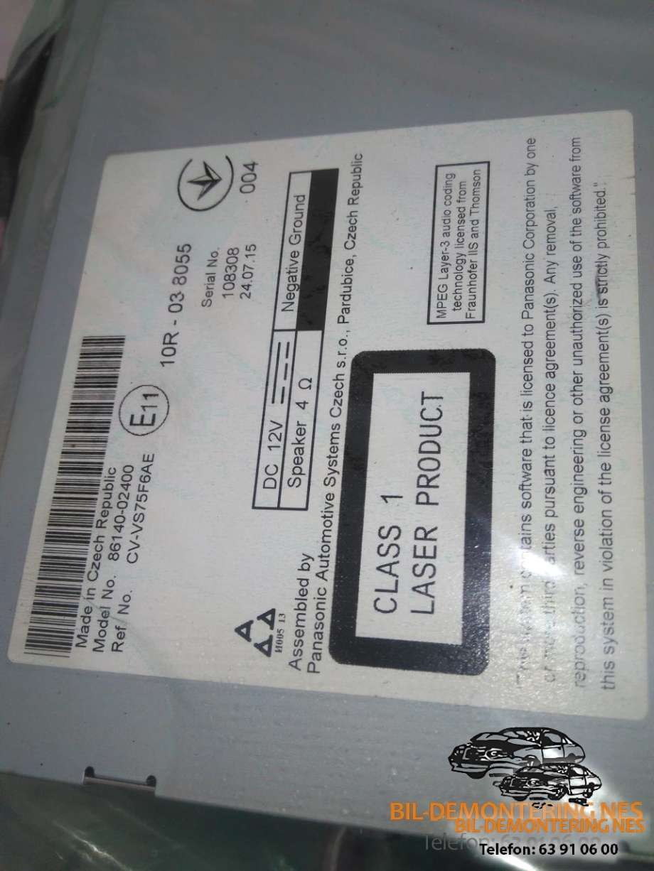 Bilstereo navigasjon til Toyota Prius 2016-2023 (Type IV) (combi) (combi) 