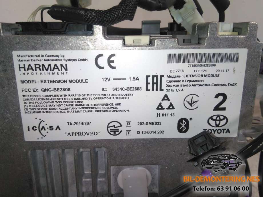 Bilstereo navigasjon til Toyota Auris 2015-2019 (Type II, Fase 2)  
