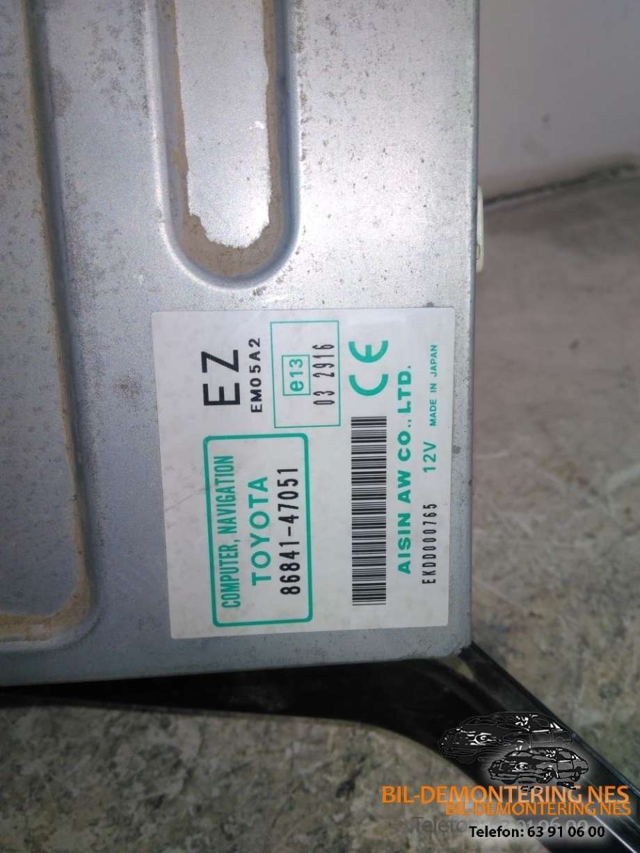Bilstereo navigasjon spiller til Toyota Prius 2004-2009 (Type II) (COMBI) (COMBI) 