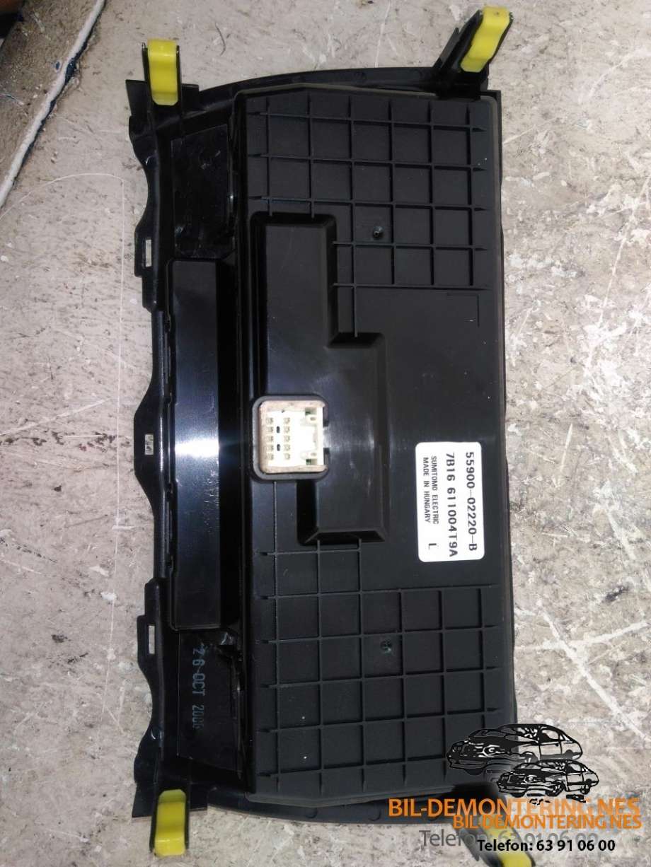 Varmeapparat betjening til Toyota Auris 2007-2010 (Type I, Fase 1)  