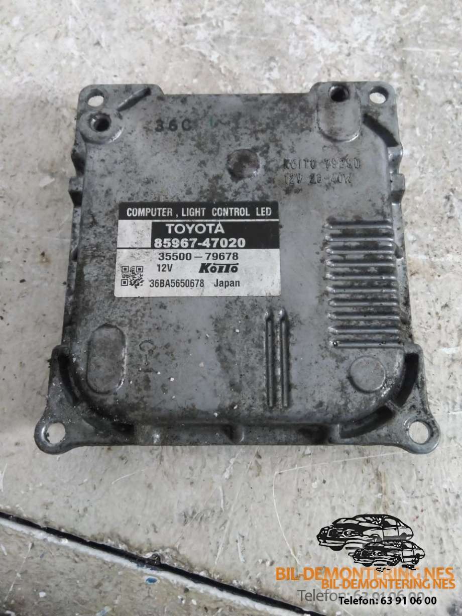 Styreenhet LED til Toyota Prius +7, 2012-2020 (Type III) (stasjonsvogn) (stasjonsvogn) (KOITO|85967-47020)
