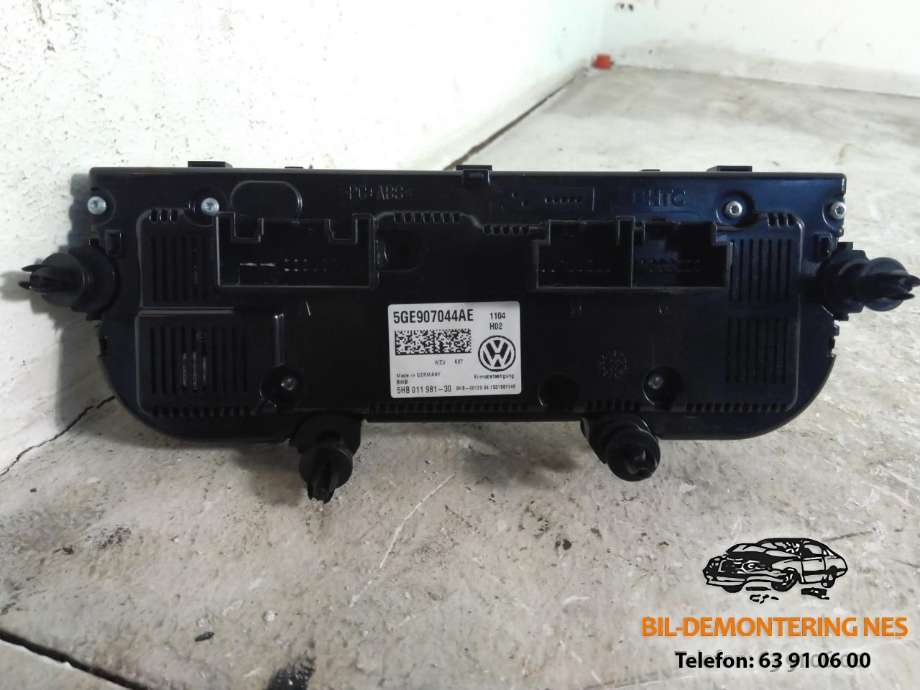 Varmeapparat betjening til VW Golf VII 2012-2017 (Fase 1)  (5GE907044AE|)