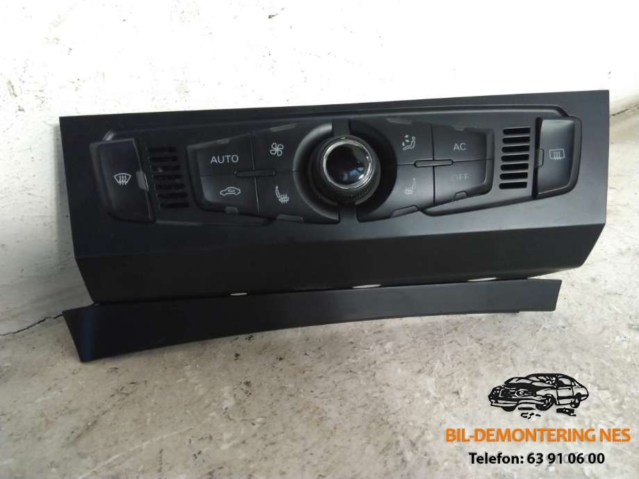Varmeapparat betjening til Audi Q5, 2008-2012 (Type I, Fase 1)  (8T1820043AN)