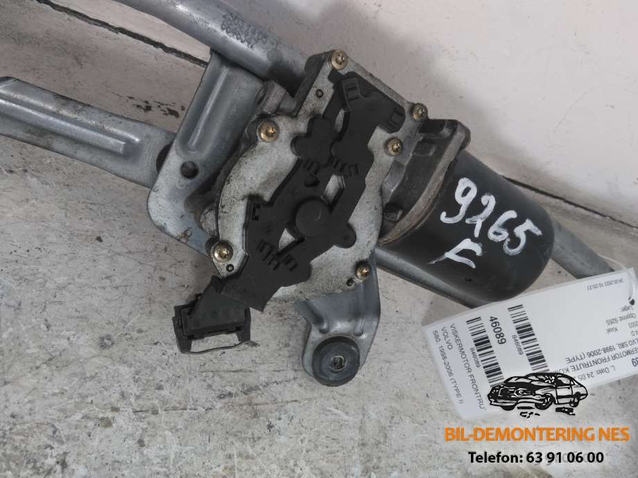 Viskermotor frontrute komplett m/overføring til Volvo S80 1998-2006 (Type I)  (404775|09151848|)