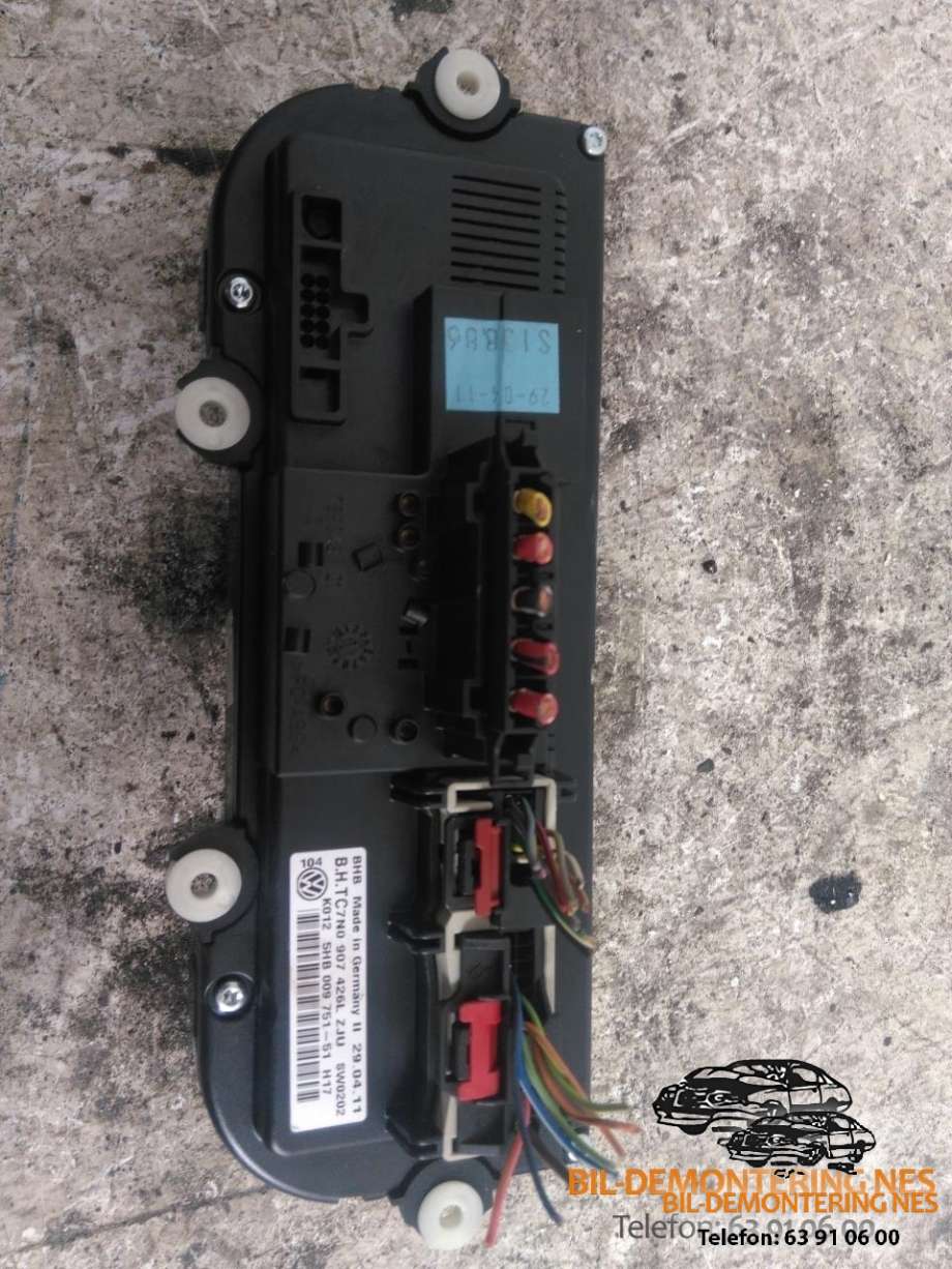 Varmeapparat betjening til VW Golf VI 2008-2012  (907426LZJU|KO125HB009751H17|)