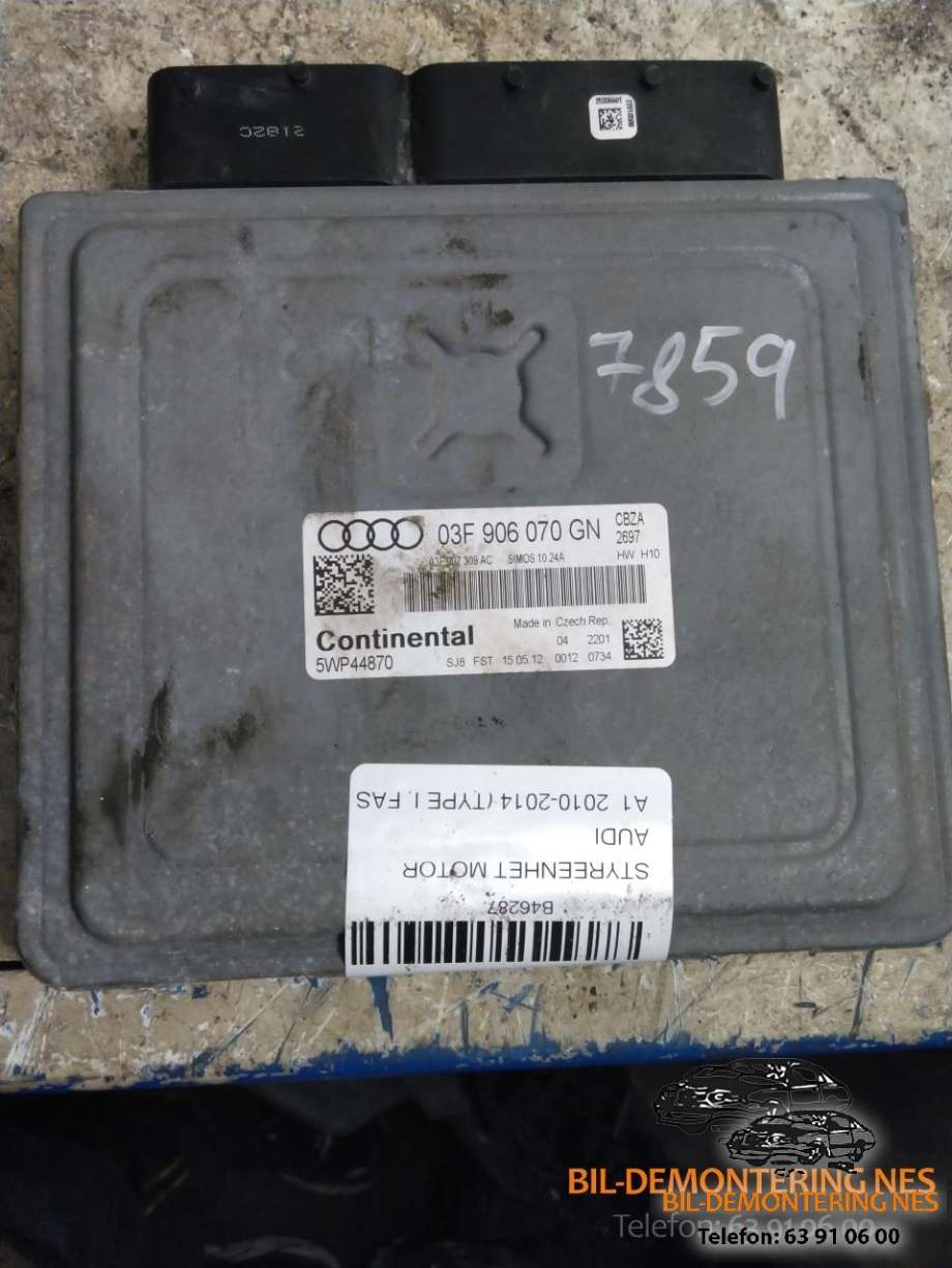 Styreenhet motor til Audi A1 2010-2014 (Type I, Fase 1)  (03F906070GN|)
