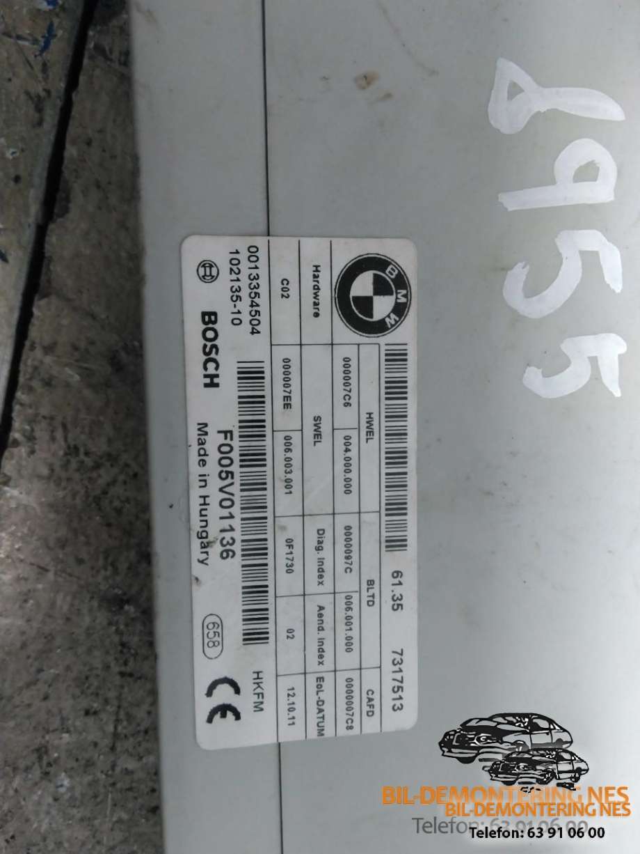 Styreenhet elektrisk bakluke til BMW 5-Serie 2010-2017 (F10/F11) (F10/F11) (7317513|)
