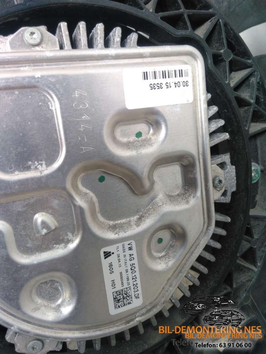 Kjølevifte elektrisk til VW Golf VII 2012-2017 (Fase 1)  (3004153535|5Q0121203DF|)