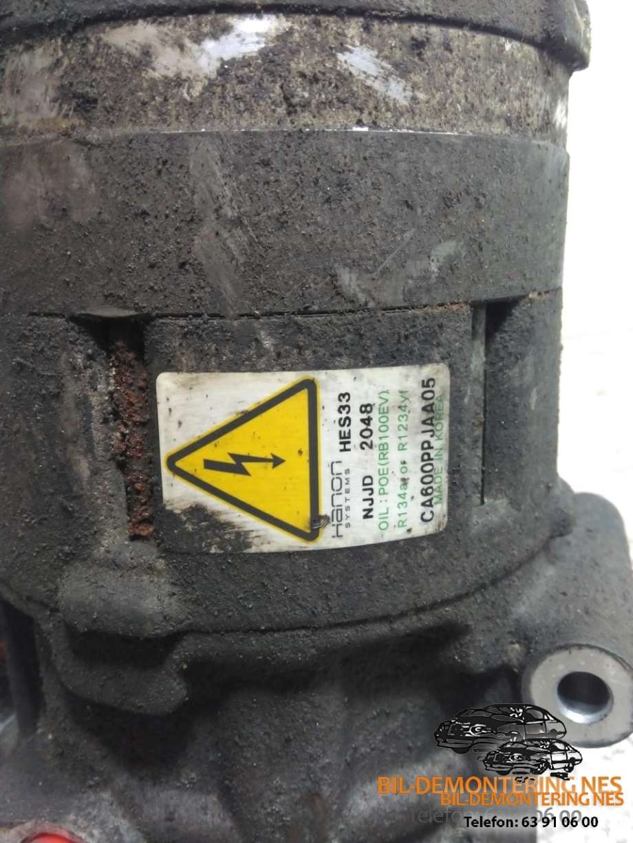 Aircondition kompressor til Hyundai Kona 2017-2021 (Type I, Fase 1)  (CA600PPJAA05|HES33|NJJD2048)