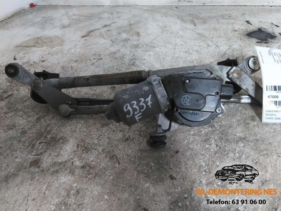 Viskermotor frontrute komplett m/overføring til Toyota Yaris 2006-2009 (Type II, Fase 1)  (851100D080|1593000432|)