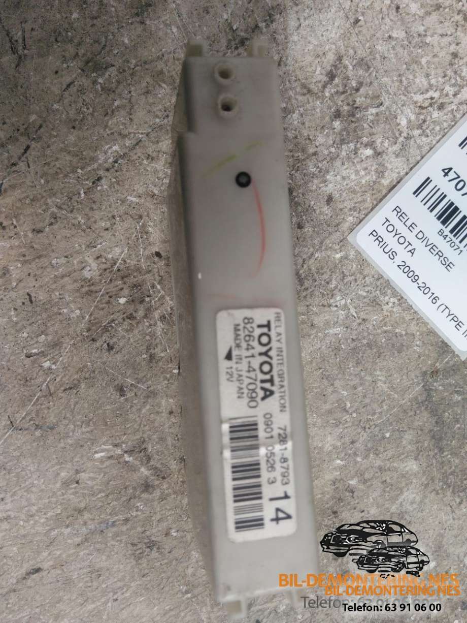 Rele diverse til Toyota Prius +7 2012-2020 (Type III) (stasjonsvogn) (stasjonsvogn) (8264147090|)