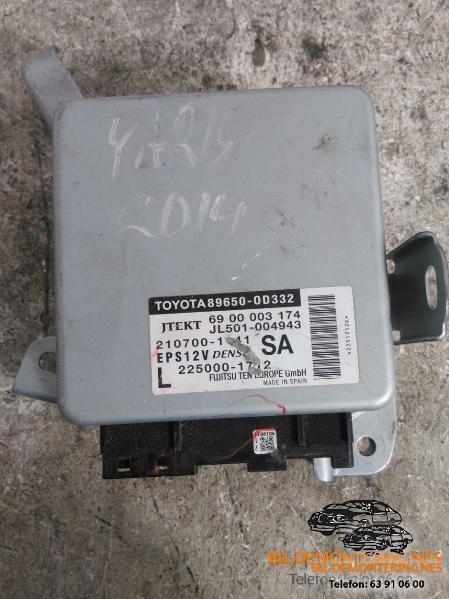 Styreenhet servo til Toyota Yaris, 2014-2020 (Type III, Fase 2)  (896500D332)