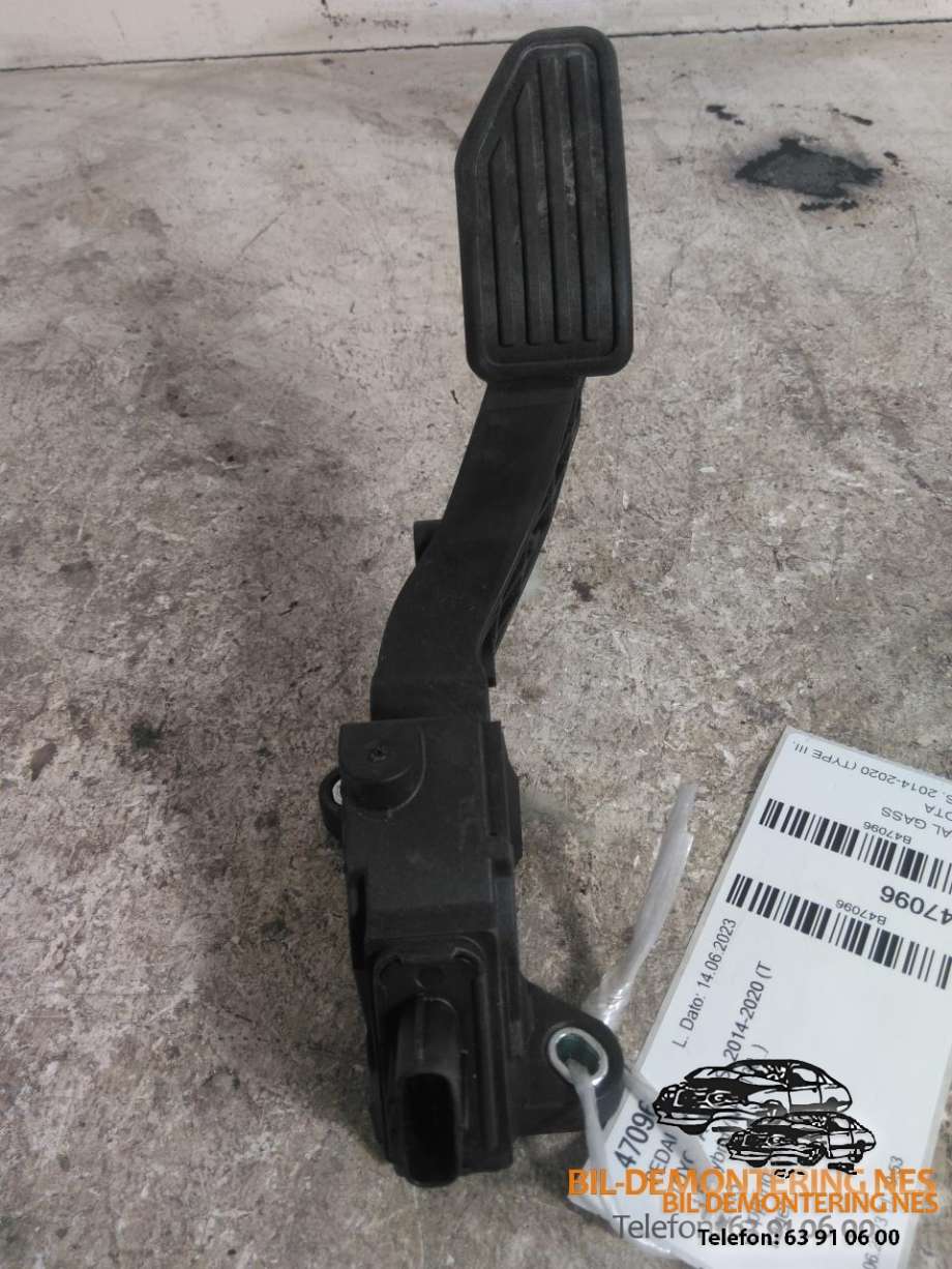 Pedal gass til Toyota Yaris, 2014-2020 (Type III, Fase 2)  (781100D110)
