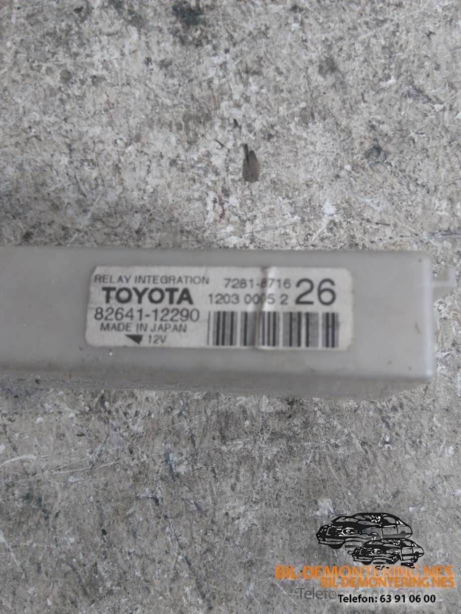 Rele diverse til Toyota Auris 2010-2012 (Type I, Fase 2)  (8264112290|)