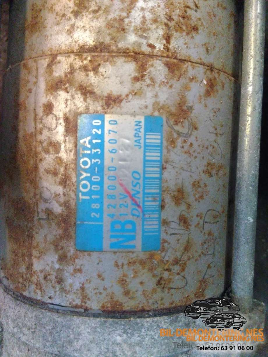 Starter diesel til Toyota Urban Cruiser 2009-2014  (28100-33120|2810033120|)