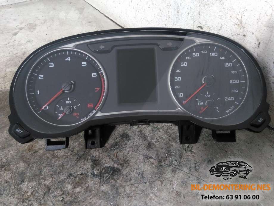 Speedometer til Audi A1, 2010-2014 (Type I, Fase 1)  (8X0920930G)