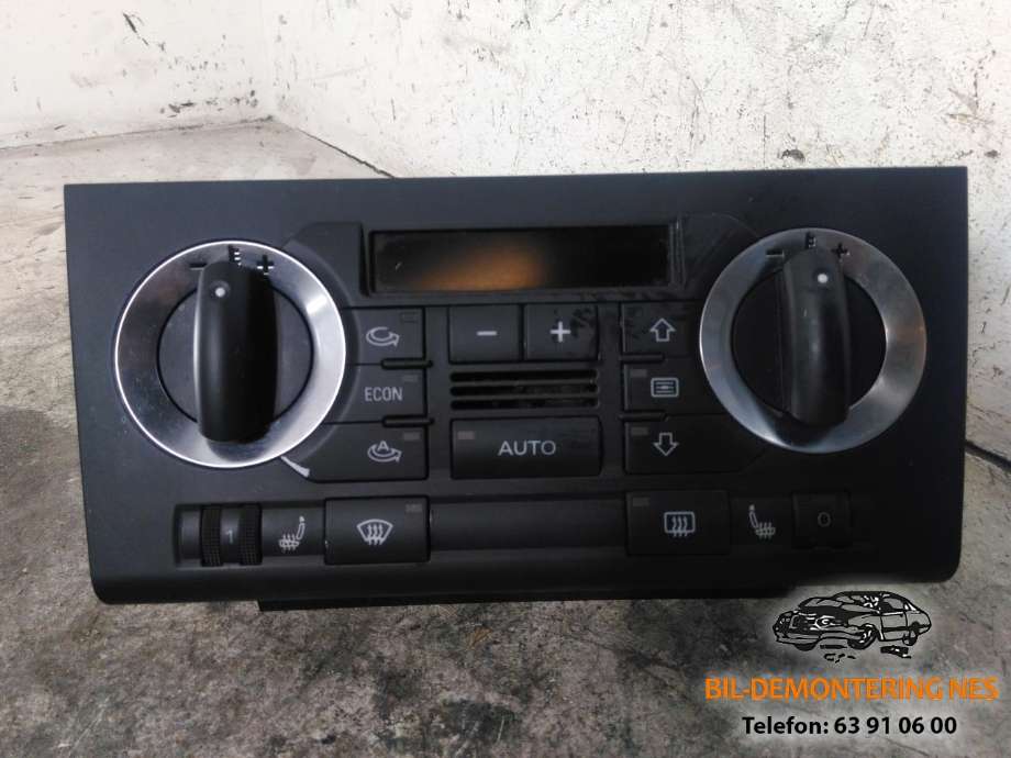 Varmeapparat betjening til Audi A3, 2003-2008 (Type II, Fase 1)  (8P08200043N)