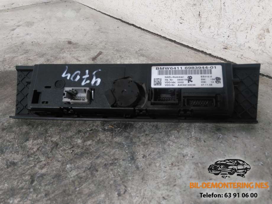 Varmeapparat betjening til BMW 3-Serie 2005-2011 (E90/E91/E92/E93) (E90/E91/E92/E93) (6983944|698394401|)