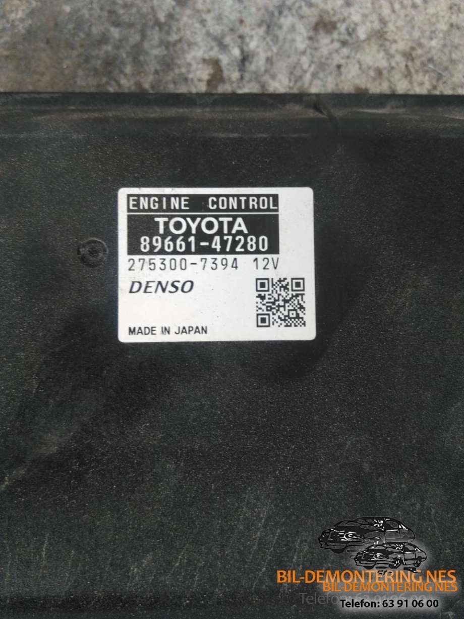 Styreenhet motor til Toyota Prius +7 2012-2020 (Type III) (stasjonsvogn) (stasjonsvogn) (2753007394|8966147280|)