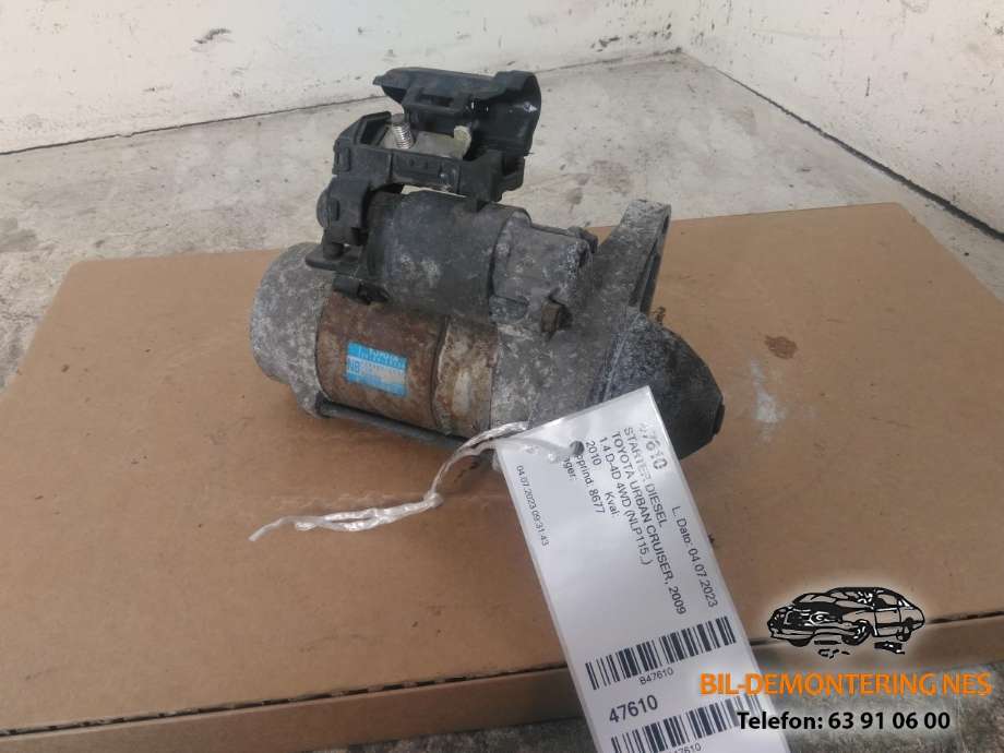 Starter diesel til Toyota Urban Cruiser, 2009-2014  (28100-33120)
