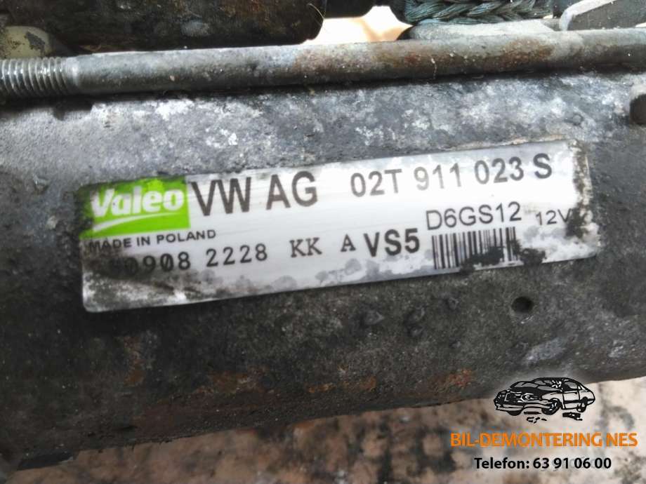 Starter til Škoda Fabia 2007-2010 (Type II, Fase 1)  (02T911023S|)