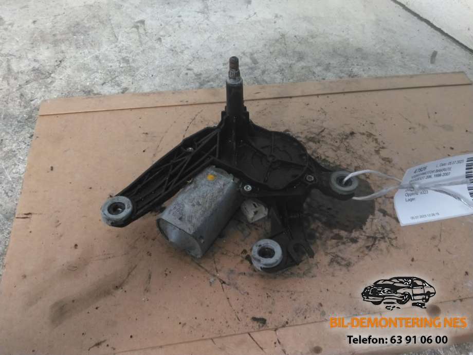 Viskermotor bakrute til Peugeot 206, 1998-2007  (9683664980)