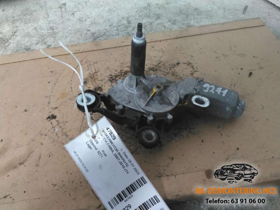 Viskermotor bakrute til Škoda Fabia, 2007-2010 (Type II, Fase 1)  (5J7955711A)