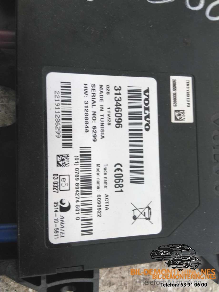 Styreenhet bluetooth til Volvo V70 2007-2013 (Type III, Fase 1)  (31346096|)