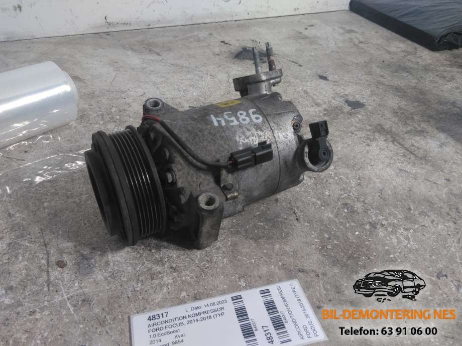 Aircondition kompressor til Ford Focus 2014-2018 (Type III, Fase 2) (20140924|19D629FD|)