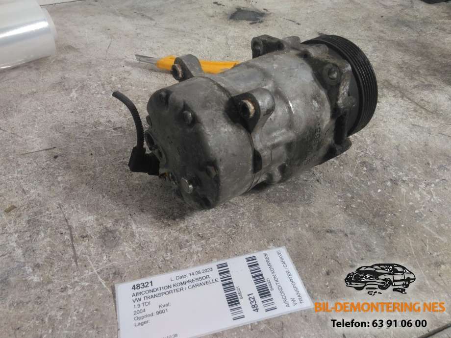 Aircondition kompressor til VW Transporter / Caravelle 2003-2009 (Fase 1) (T5) (T5) (3439707324|SD7V16|)