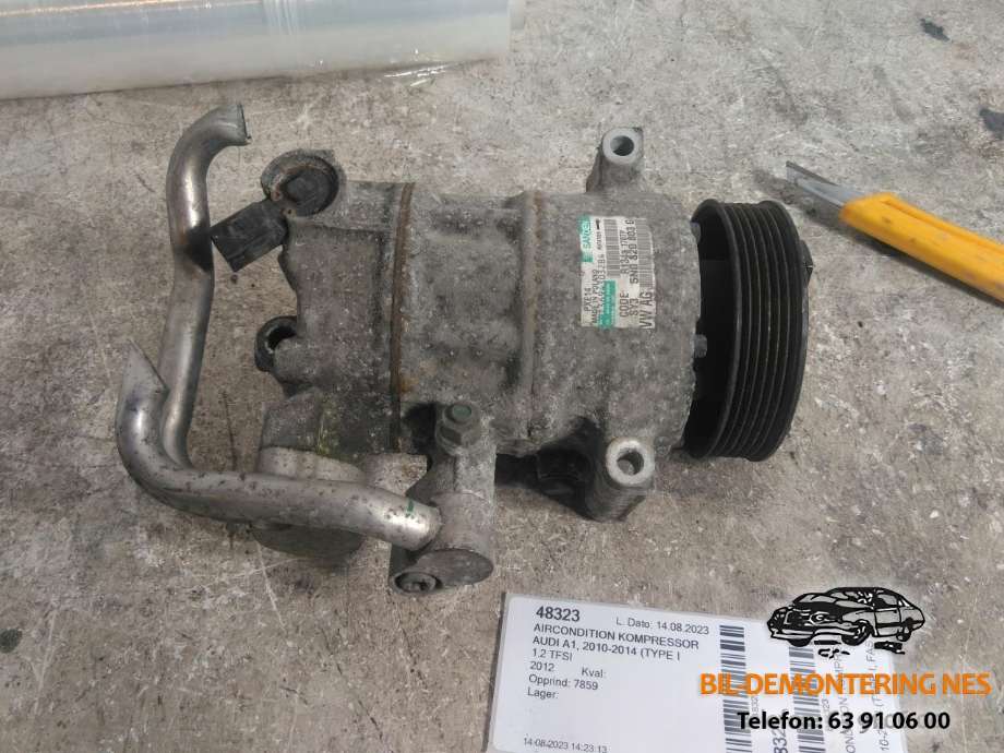 Aircondition kompressor til Audi A1, 2010-2014 (Type I, Fase 1)  (5N0820803G)